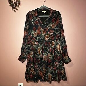 Farmers Market Chic Long Sleeve Floral Dress